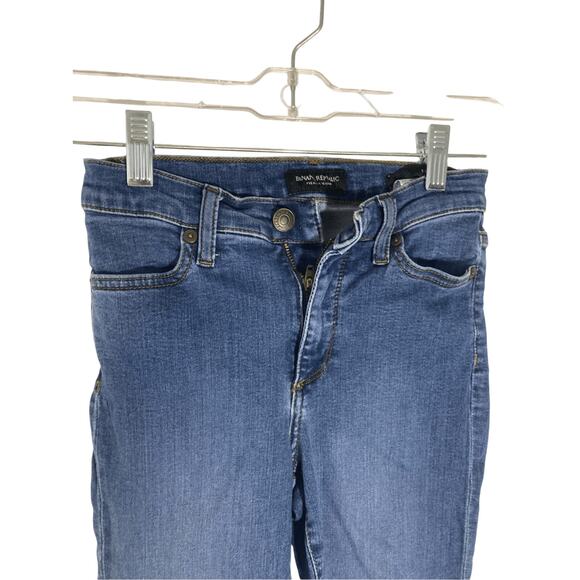 Banana Republic Devon 24 Women's Raw Hem Dark Wash Denim Skinny Jeans - Picture 3 of 5